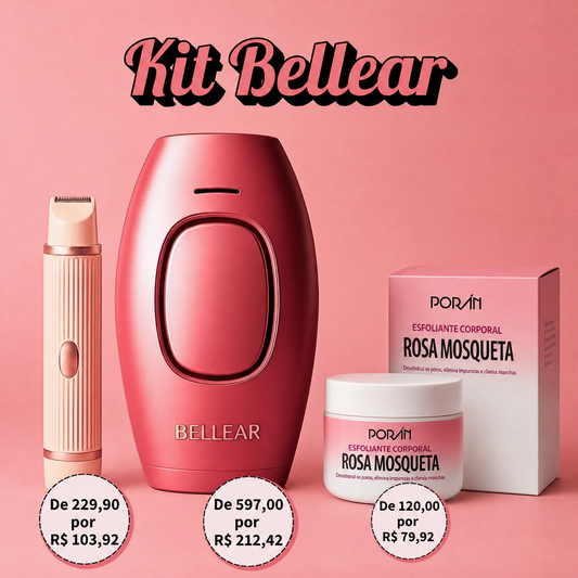 Kit Bellear – Pele Lisa Sem Irritação